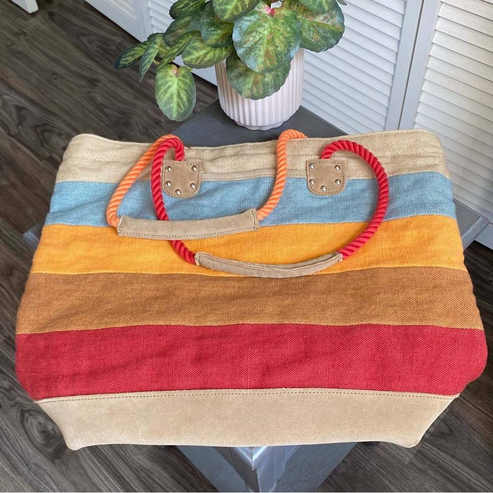 Tsumori Chisato Striped Tote Bag